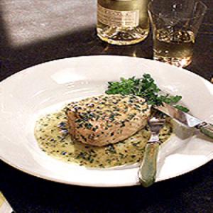 Eric's Poached Halibut in Warm Herb Vinaigrette_image