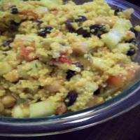 Couscous Chickpea Salad With Ginger Lime Dressing image
