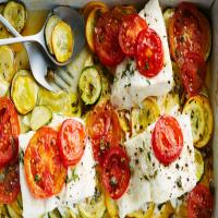 Baked Fish with Summer Squash_image