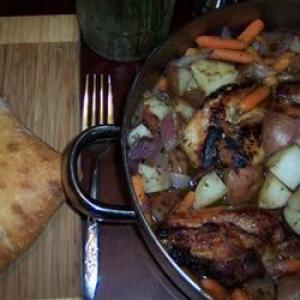 Pan Sauteed Chicken with Vegetables and Herbs_image