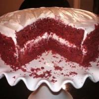 Homemade Red Velvet Cake with Cream Cheese Frosting_image