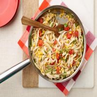 Tagliatelle with Corn and Cherry Tomatoes image