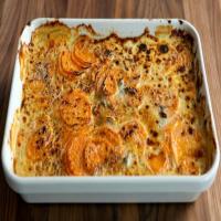 Sweet Potato and Blue Cheese Gratin image