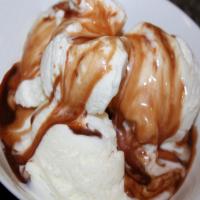 Chocolate Almond Ice Cream Topping image