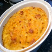 Baked Macaroni and Cheese With Ham_image