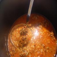 Lebanese Lamb Meatball and Rice Soup image