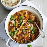 Winter vegetable curry with fruity raita image