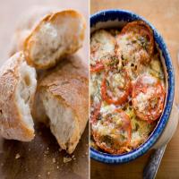 Savory Bread Pudding with Tomatoes and Herbs image