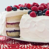 Red, White, and Blue Ice Cream Cake_image
