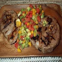 Marinated Lamb Cutlets With Kiwi Salsa image