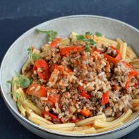 Lentils with Ground Beef and Rice image
