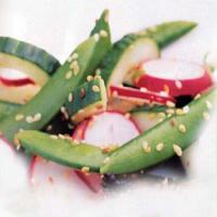 Sugar Snap Pea, Radish, and Cucumber Salad image