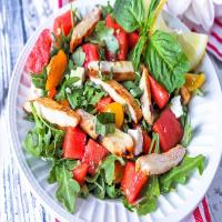 Spicy Sriracha Grilled Chicken and Watermelon Salad_image