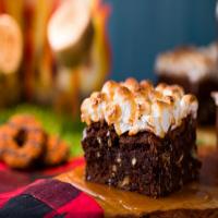 Salted Caramel S'mores Brownies image