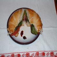 Turkey Croissants With Cranberry Salsa image