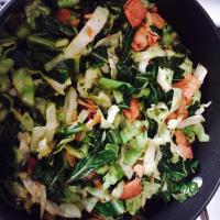 Smothered Collard Greens and Cabbage_image