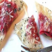 Beet Ravioli with Poppy Seed Butter_image