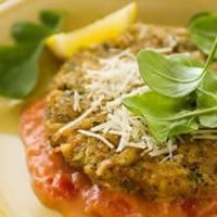 Veal Milanese with Arugula Salad and Vodka Sauce image