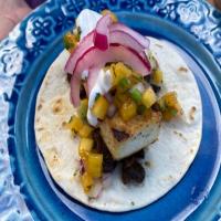 Grilled Smoky Tofu Tacos with Peach Cucumber Salsa image