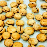 Chocolate-Filled Almond Macaroons Recipe image