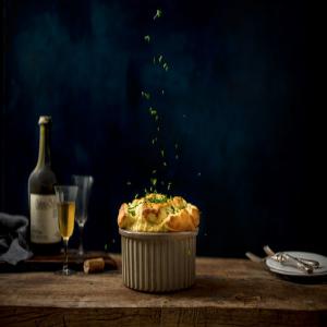 Gruyère and Chive Soufflé Recipe_image