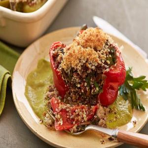 Turkey and Quinoa Stuffed Peppers image