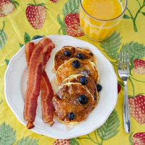 Silver Dollar Blueberry Sour Cream Pancakes - Real Mom Kitchen -_image