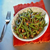Green Beans with Mushrooms and Toasted Almonds_image