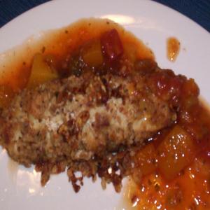 Almond Crusted Chicken With Mango Salsa_image