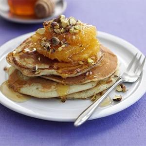 Ricotta pancakes with oranges & honey_image