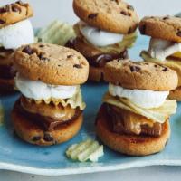 Air Fryer Salty Chocolate Chip Cookie S'mores_image