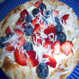 Low-Fat Blueberry Tortilla Pizza (4 Points) image