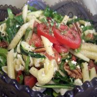 Feta, Spinach and Pecan Pasta Salad image