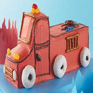 Fire Truck Birthday Cake_image