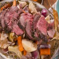 Honey-Braised Leg of Lamb with Carrots and Fennel image