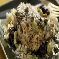 Braised Chicken with Dried Plums, Olives and Capers_image