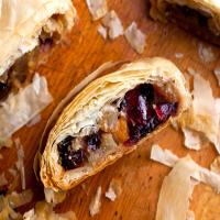 Apple Pear Strudel With Dried Fruit and Almonds_image
