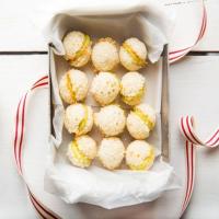 Coconut Macaroon Sandwiches with Lime Curd image