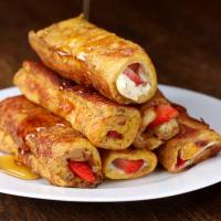 Strawberry Cream Cheese French Toast Roll-up Recipe by Tasty image