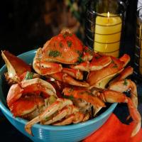 Dungeness Crabs Steamed on the Grill in Ginger, Lime, Mirin and Soy_image