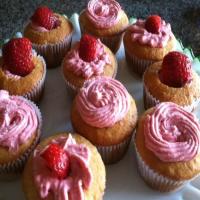 White Almond Cupcakes with Strawberry... image