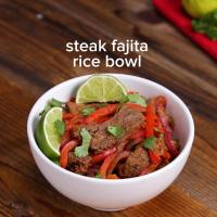 Sheet Tray Fajitas Rice Bowl Recipe by Tasty image