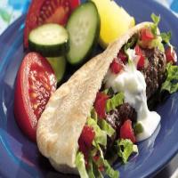 Grilled Curried Meat Roll Pita Sandwiches image