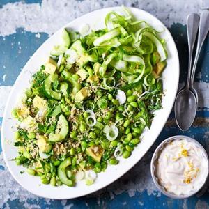 Asparagus, avocado & quinoa tabbouleh_image