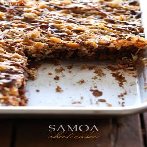 Samoa Sheet Cake_image