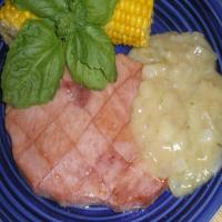 Ham Steaks with Whiskey Sauce_image