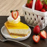Easy Lemon Cheesecake Pie with Strawberries image