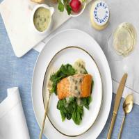 Salmon with Lemon-Dijon Caper Sauce image