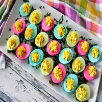 Colored Deviled Eggs image