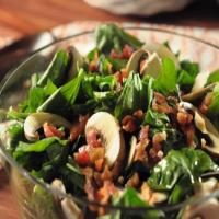 Spinach Salad with Garlic Dressing image